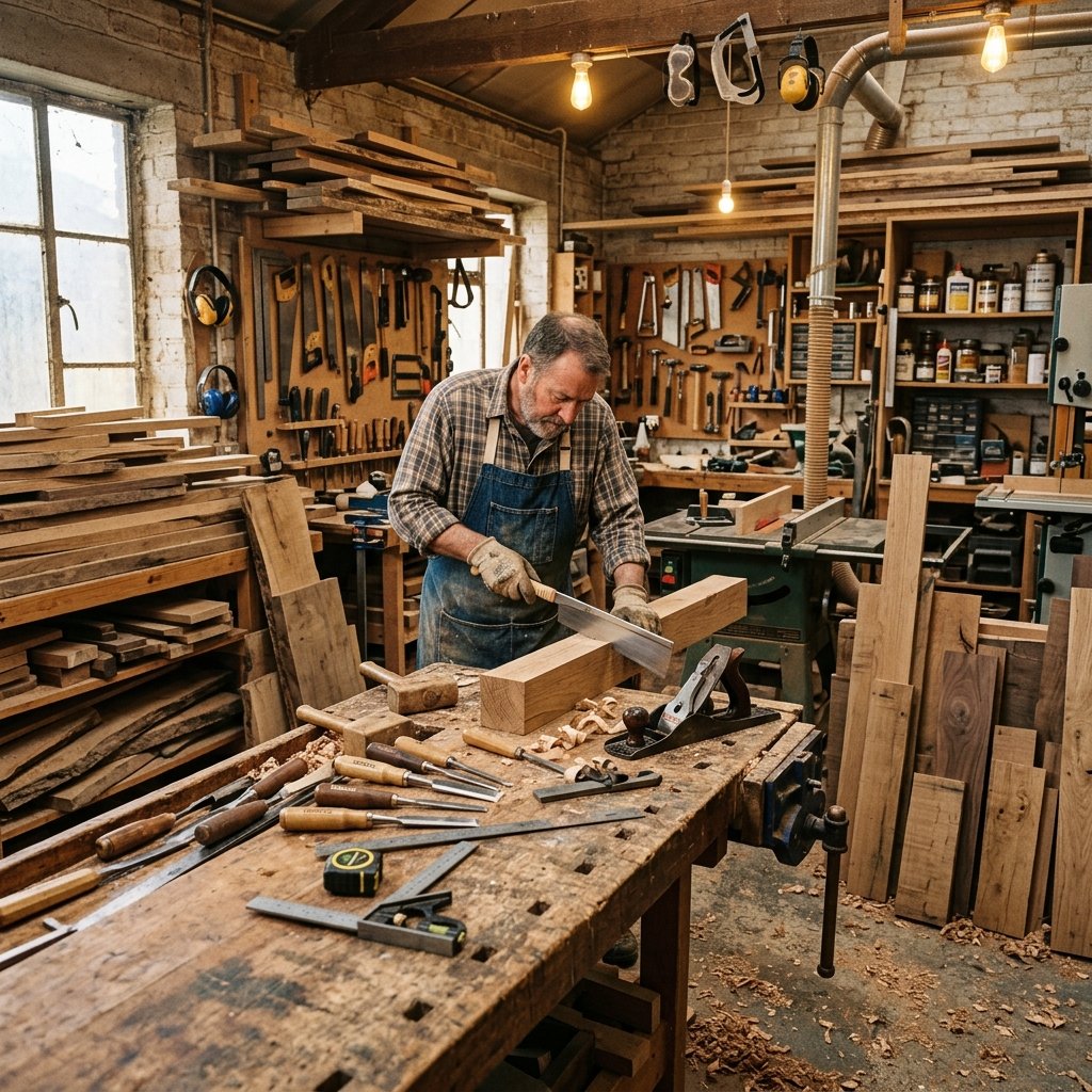 Inside the workshop